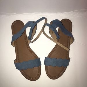 Brash denim sandals